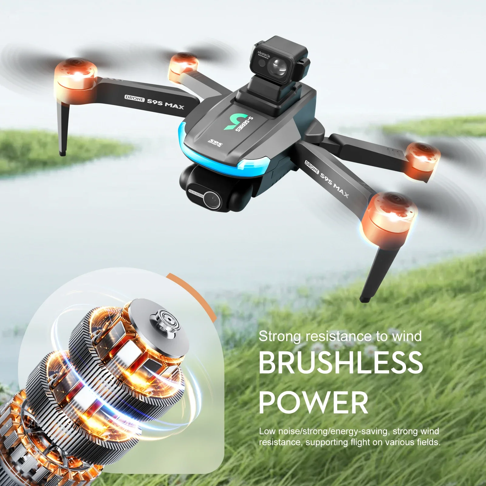 NEW S9S MAX MINI Drone 4K 2-Ax - огляд і ціна Drone Gimbal Case